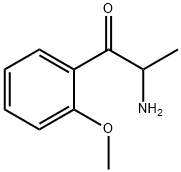 1-Propanone,  2-amino-1-(2-methoxyphenyl)- 结构式