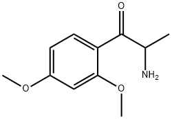 1-Propanone,  2-amino-1-(2,4-dimethoxyphenyl)- 结构式