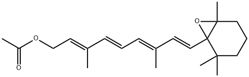 5,6-Epoxy-5,6-dihydroretinol acetate 结构式