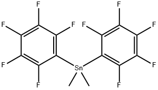 DIMETHYLBIS(PENTAFLUOROPHENYL)TIN 结构式