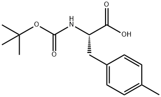 BOC-L-4-甲基苯丙氨酸 结构式