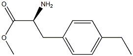 Alanine, 3-(p-ethylphenyl)-, methyl ester, L- (8CI) 结构式