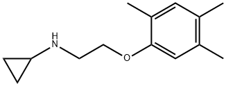 Cyclopropylamine, N-[2-(2,4,5-trimethylphenoxy)ethyl]- (8CI) 结构式