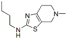 Thiazolo[5,4-c]pyridine, 2-(butylamino)-4,5,6,7-tetrahydro-5-methyl- (8CI) 结构式