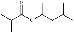 2-甲基-丙酸-1,3-二甲基-3-丁烯酯 结构式