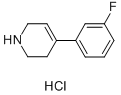 4-(3-氟苯基)-1,2,3,6-四氢吡啶盐酸盐 结构式