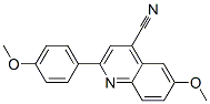 4-Quinolinecarbonitrile,  6-methoxy-2-(4-methoxyphenyl)- 结构式