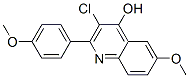 4-Quinolinol,  3-chloro-6-methoxy-2-(4-methoxyphenyl)- 结构式