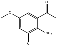 Ethanone,1-(2-amino-3-chloro-5-methoxyphenyl)- 结构式