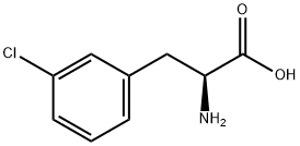 3-氯-L-苯丙氨酸 结构式