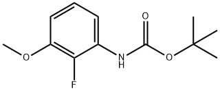 2-(N-Boc)amino-6-methoxyfluorobenzene 结构式