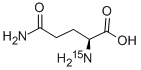 L-GLUTAMINE (ALPHA-15N) 结构式