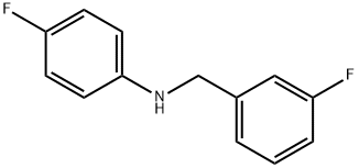 4-氟-N-(3-氟苄基)苯胺 结构式