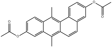 7,12-Dimethyl-3,9-diacetoxybenz(a)anthracene 结构式