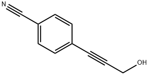 4-(3-羟基-1-丙炔)苯甲腈 结构式