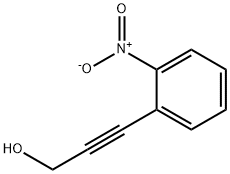 3-(2-硝基苯基)-2-丙炔-1-醇 结构式
