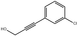 3-(3-CHLOROPHENYL)PROP-2-YN-1-OL 结构式