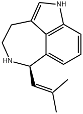 1H-Azepino(5,4,3-cd)indole, 3,4,5,6-tetrahydro-6-(2-methyl-1-propenyl) -, (-)- 结构式