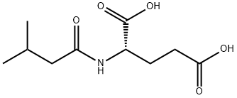 (2S)-2-(3-甲基丁酰基氨基)戊二酸 结构式