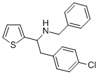 alpha-((4-Chlorophenyl)methyl)-N-(phenylmethyl)thiophenemethanamine 结构式