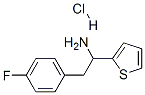 2-(4-fluorophenyl)-1-thiophen-2-yl-ethanamine hydrochloride 结构式