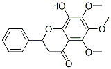 4H-1-Benzopyran-4-one, 2,3-dihydro-8-hydroxy-5,6,7-trimethoxy-2-phenyl - 结构式