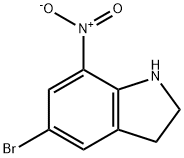 5-溴-7-硝基吲哚啉 结构式
