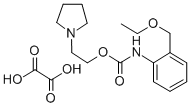 2-(1-Pyrrolidinyl)ethyl o-(ethoxymethyl)carbanilate oxalate (1:1) 结构式