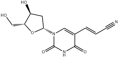 5-(2-cyanovinyl)-2'-deoxyuridine 结构式