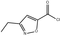5-Isoxazolecarbonyl chloride, 3-ethyl- (9CI) 结构式