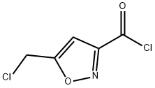 3-Isoxazolecarbonyl chloride, 5-(chloromethyl)- (9CI) 结构式