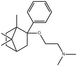 N,N-diMethyl-2-((1S,2R,4R)-1,7,7-triMethyl-2-phenylbicyclo[2.2.1]heptan-2-yloxy)ethanaMine 结构式