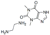 1,3-dimethyl-7H-purine-2,6-dione: ethane-1,2-diamine 结构式