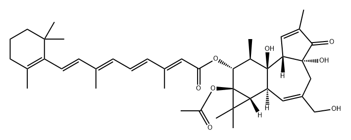 PHORBOL 12-RETINOATE 13-ACETATE, 4BETA 结构式