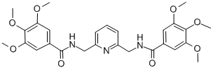 2,6-Bis(3,4,5-trimethoxybenzoylaminomethyl)pyridine 结构式