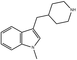 Indole, 1-methyl-3-(4-piperidylmethyl)- (8CI) 结构式