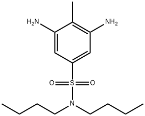 2,6-diamino-N,N-dibutyltoluene-4-sulphonamide 结构式