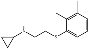 Cyclopropylamine, N-[2-(2,3-xylylthio)ethyl]- (8CI) 结构式