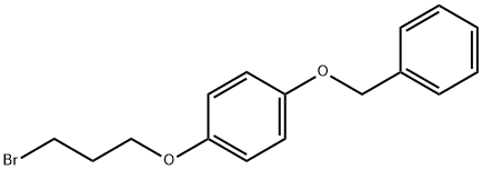 1-[3-(4-苄氧基苯氧基)丙基]溴化物 结构式