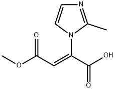 Fumaric acid, (2-methylimidazol-1-yl)-, 4-methyl ester (8CI) 结构式