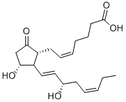 9-OXO-11ALPHA,15S-DIHYDROXY-PROSTA-5Z,13E,17Z-TRIEN-1-OIC ACID 结构式