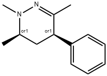 Pyridazine, 1,4,5,6-tetrahydro-1,3,6-trimethyl-4-phenyl-, cis- (8CI) 结构式
