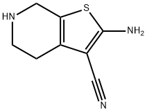 2-氨基-4,5,6,7-四氢噻吩并[2,3-C]吡啶-3-甲腈 结构式