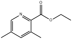 3,5-二甲基吡啶-2-甲酸乙酯 结构式
