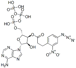3'-O-(3-(2-nitro-4-azidophenyl)propionyl)adenosine triphosphate 结构式