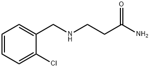 3-[(2-CHLOROBENZYL)AMINO]PROPANAMIDE 结构式