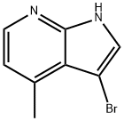 3-溴-4-甲基-1H-吡咯并[2,3-B]吡啶 结构式