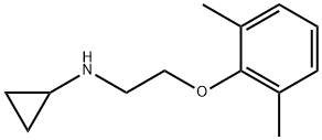 Cyclopropylamine, N-[2-(2,6-xylyloxy)ethyl]- (8CI) 结构式