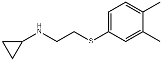 Cyclopropylamine, N-[2-(3,4-xylylthio)ethyl]- (8CI) 结构式