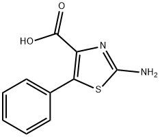 2-氨基-5-苯基-1,3-噻唑-4-羧酸 结构式